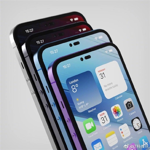 iphone 14系列最新概念图曝光：感叹号挖孔、圆形音量键