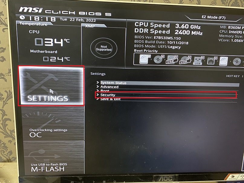 bios中的tpm在哪？微星主板开启tpm2.0图文教程