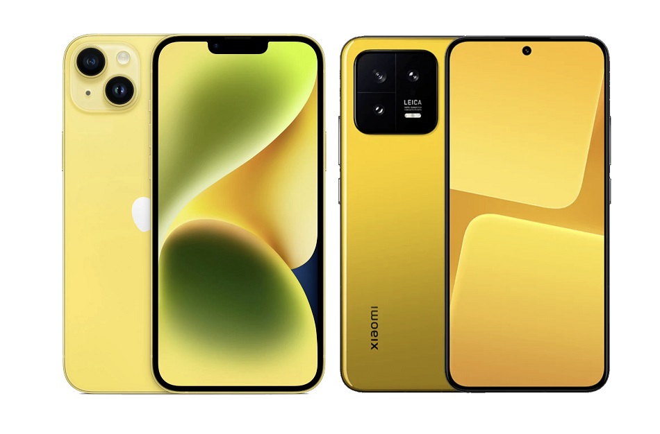 iphone 14黄色版来了 iphone14黄色和小米13飓风黄相比