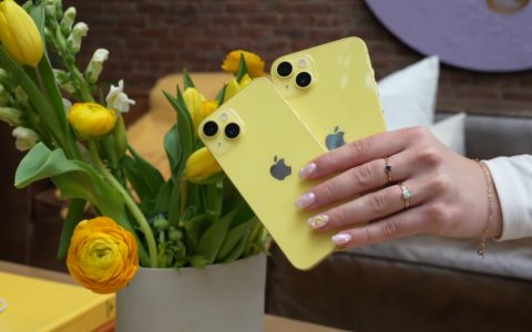 类似柠檬黄的配色 iphone 14黄色版图赏
