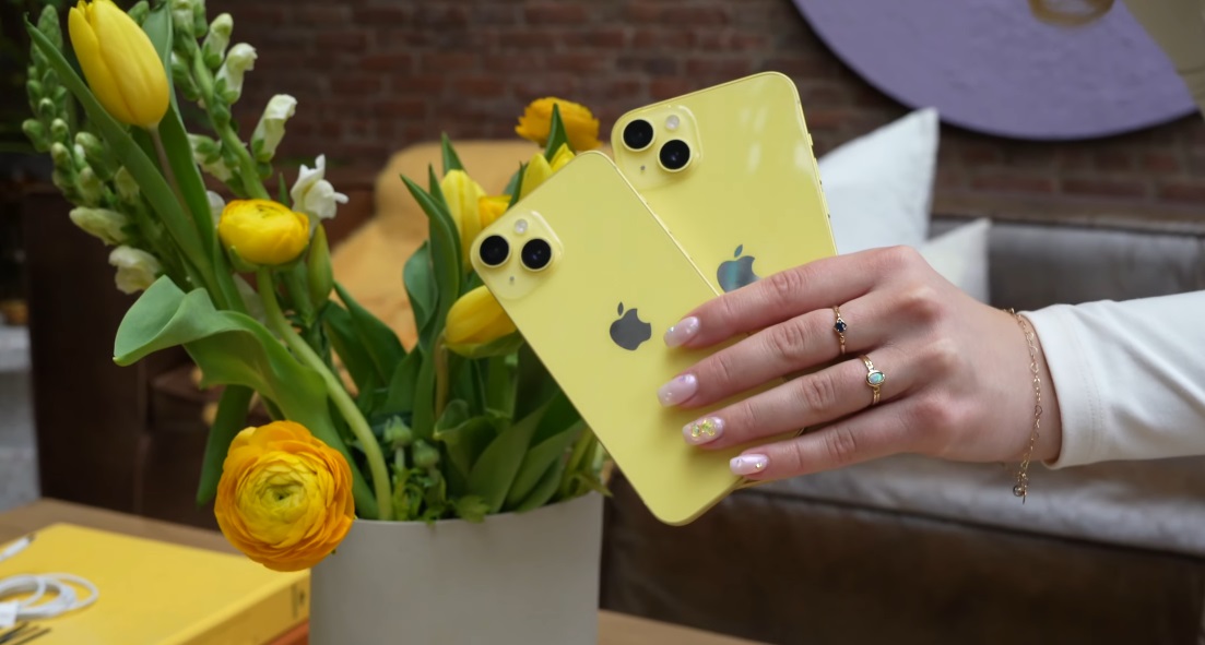 类似柠檬黄的配色 iphone 14黄色版图赏