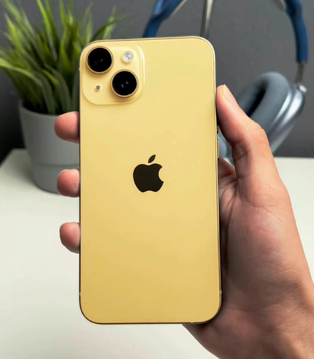 类似柠檬黄的配色 iphone 14黄色版图赏