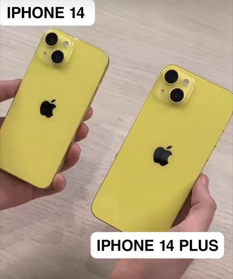 类似柠檬黄的配色 iphone 14黄色版图赏