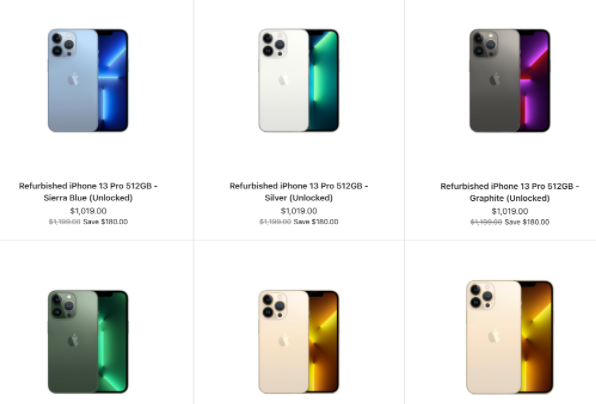 iphone 13 pro重回苹果凯发官网入口首页官网售卖，仅售 5000 多！