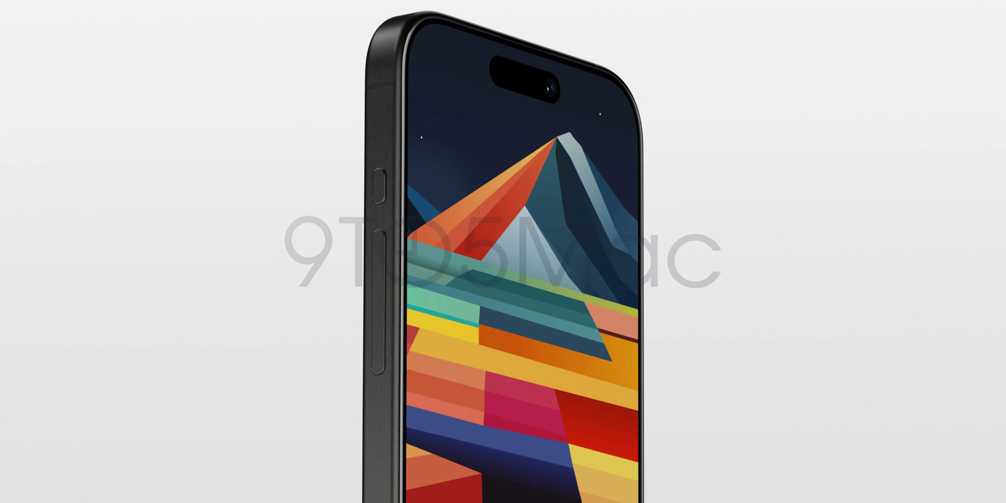 iphone 15 pro超高清渲染图首曝，钛合金中框、新增深红色