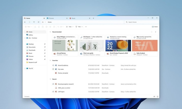 win11 build 23475预览版发布 全新设计的文件管理器来了
