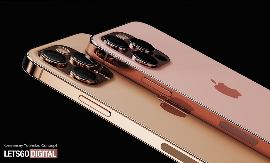 iphone 12s/13 pro 系列新渲染图：新款“日落金”和“玫瑰金”辨识度更高