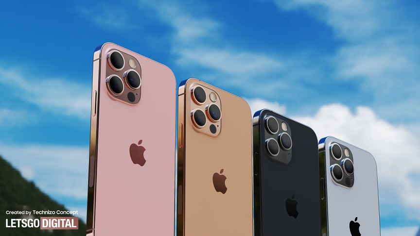 iphone 12s/13 pro 系列新渲染图：新款“日落金”和“玫瑰金”辨识度更高