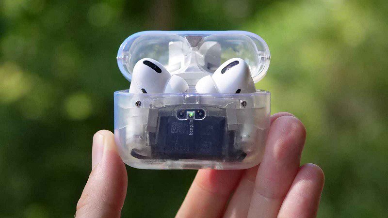 全球首款透明airpods pro充电盒来了，科技感满满！