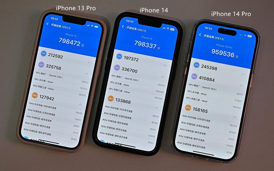 苹果a16跑分多少 iphone14和14 pro安兔兔跑分对比