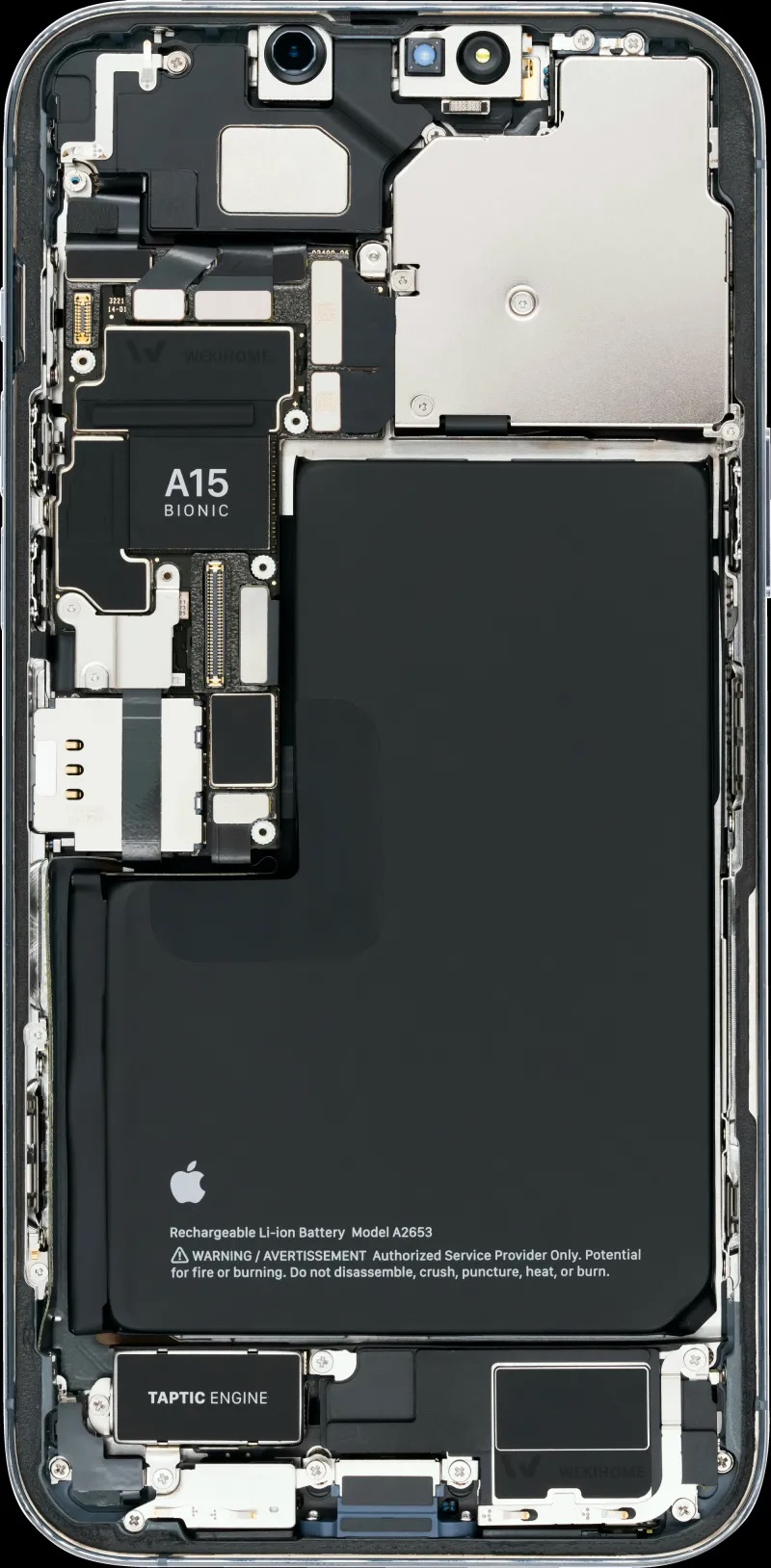 iphone 13拆机壁纸来了 iphone 13和13 pro内部结构壁纸高清下载