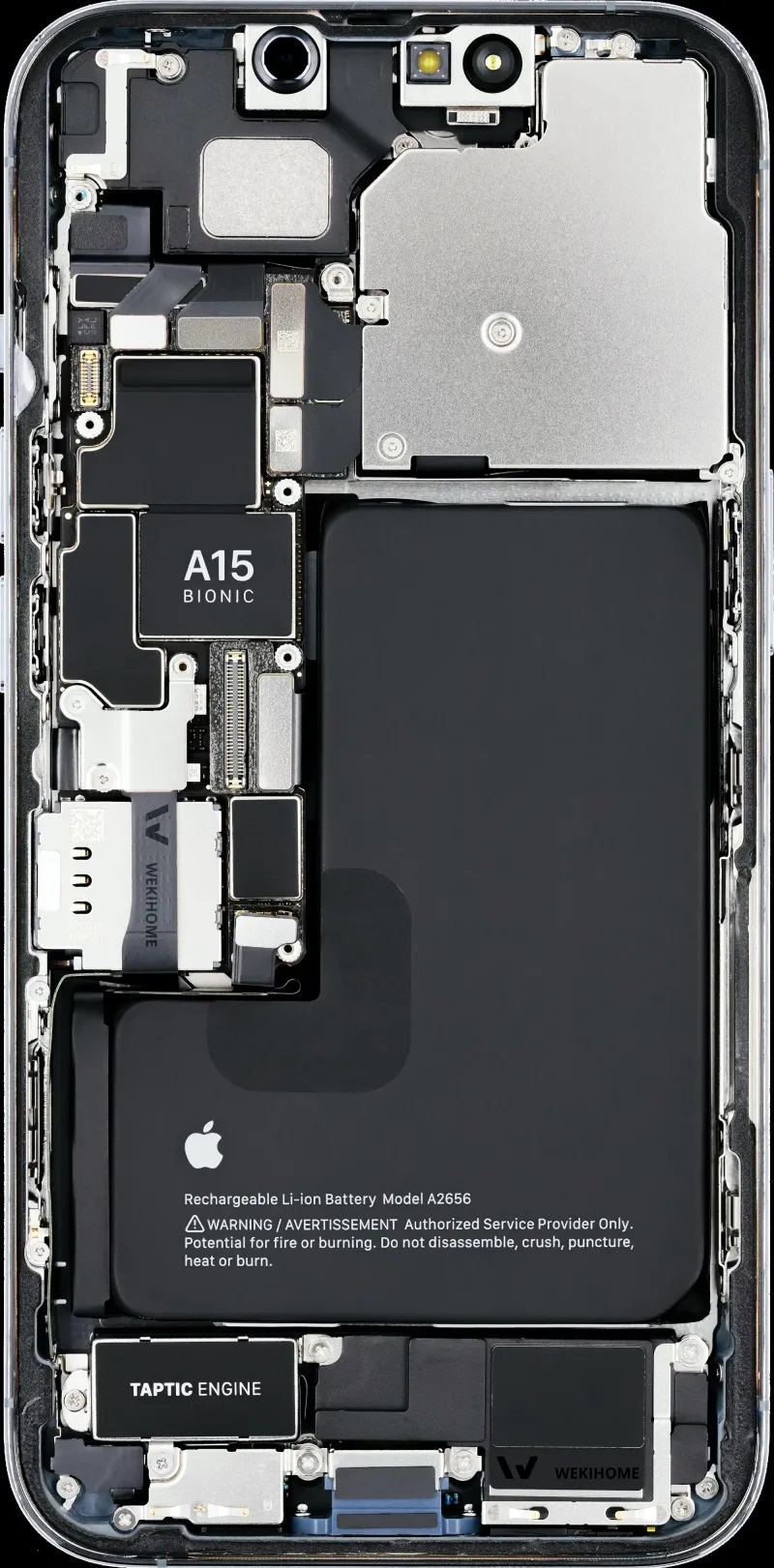 iphone 13拆机壁纸来了 iphone 13和13 pro内部结构壁纸高清下载