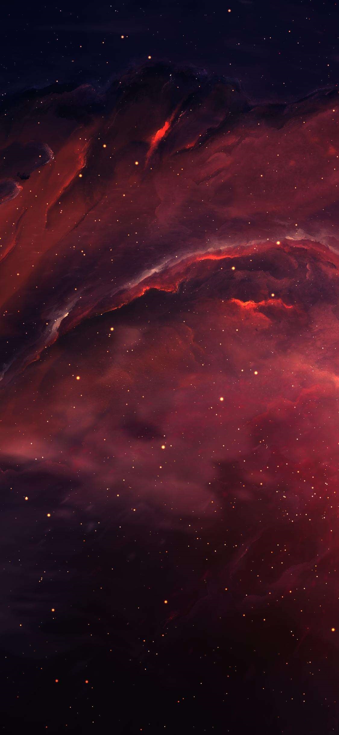 天空壁纸推荐 非常好看的星云全面屏手机壁纸超清下载