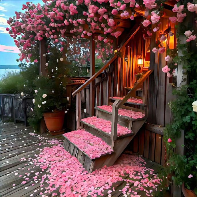 微信朋友圈背景图鲜花，花海背景太美了！