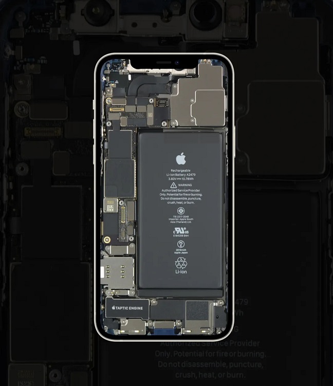 个性炫酷 iphone 12和12pro内部结构图高清壁纸下载